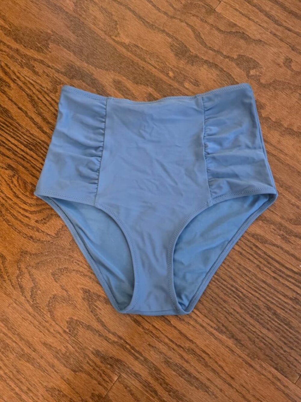 Aerie Hi Rise Swim Bottoms - Light Blue - S